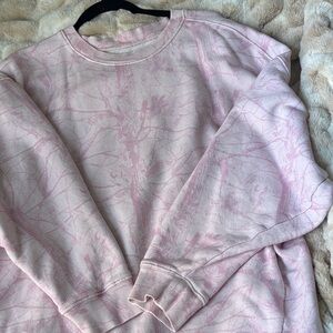 Dairy Boy pink camo crewneck